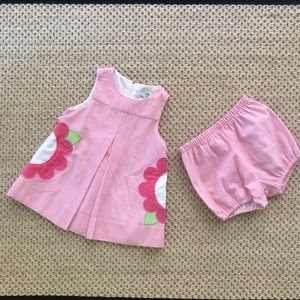 Pretty in pink! NEW 12m Florence Eiseman dress with matching bloomers!